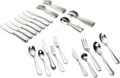 Yamazaki Median 45-Piece Stainless-Steel Flatware Set, Service For 8