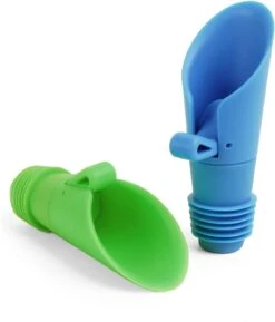 Metrokane Flipper Wine Pourer/Stoppers,Set/2