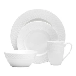 Mikasa Trellis Dinnerware, 16 Pc. Set, Service For 4