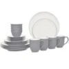 Noritake ColorWave, 20 Pc. Set, Service For 4 -Quality Tableware Store noritakecolorwavegry