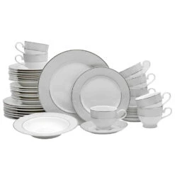 Mikasa Parchment 40 Piece Dinnerware Set, Service For 8
