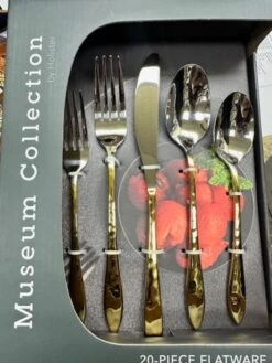 Prestige Cutlery Angel Gold Flatware, Service For 4