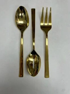 Prestige Crate & Barrel Emory 3pc. Server, Gold
