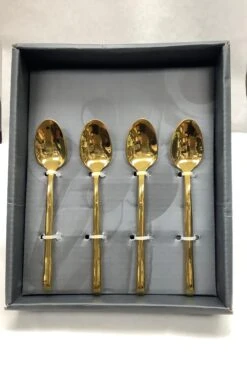 Prestige Metropolitan Slice 4 Pc. Dessert Flatware -Quality Tableware Store prestigeslicedessertgold