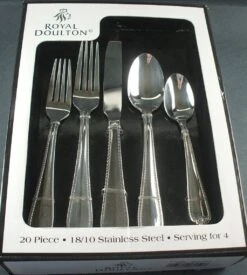 Royal Doulton Princess 20 Piece Service For 4 - 18/10 Stainless Flatware Set