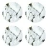 Prouna Marble Venice Fog, Canape Plates, Set Of 4