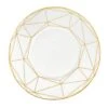 Prouna Gem Cut Gold Salad/Dessert Plate -Quality Tableware Store prounagemsalad