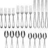Oneida Reyna 20 Piece Set, Service For 4, 18/0 Stainless Steel, Silverware Set, Dishwasher Safe -Quality Tableware Store reyna20piece