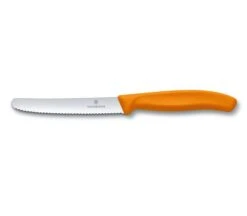 Victorinox Utility Round Serrated 4 1/2 Inch Knife -Quality Tableware Store utilorange