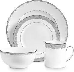Wedgwood Vera Wang Grosgrain Dinnerware Set, 4 Pc. Placesetting