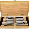 WUSTHOF Stainless Ten Piece Steak Knife And Carving Set In Olivewood Chest